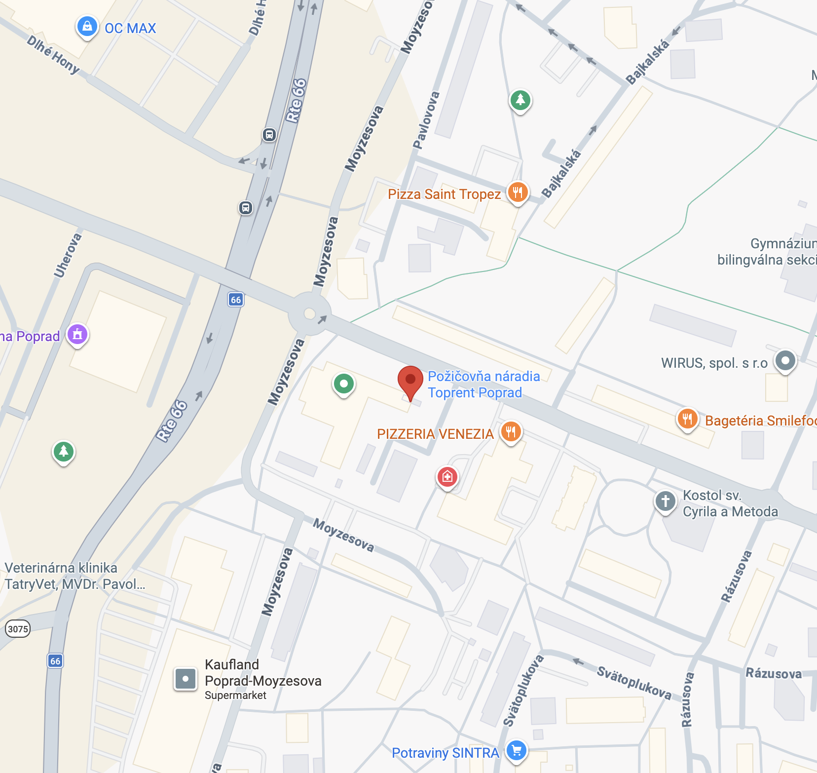 Prevádzka TopRent Poprad